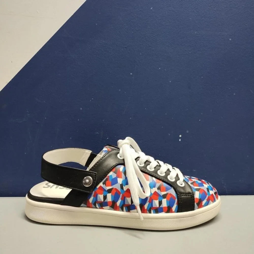 Circus By Sam Edelman Murray Shoes Womens US 7.5M Multi Playful Prints Lace Up‎